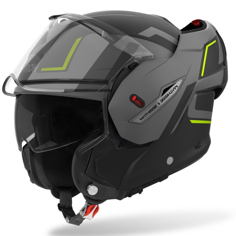 Airoh Mathisse 2 Genius flip-up motorcykelhjelm matgul