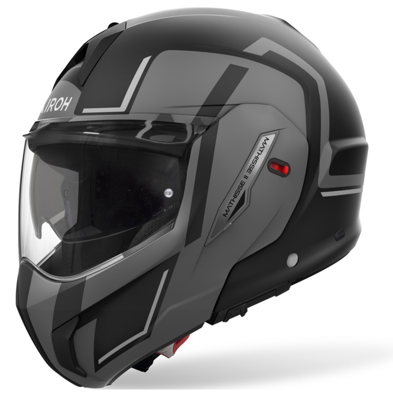 Airoh Mathisse 2 Genius flip-up motorcykelhjelm matgrå