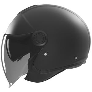 Open face motorcykelhjelm NOX N182 mat sort