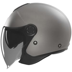 Open face motorcykelhjelm NOX N182 mat titanium