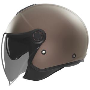 Open face motorcykelhjelm NOX N182 mat bronze