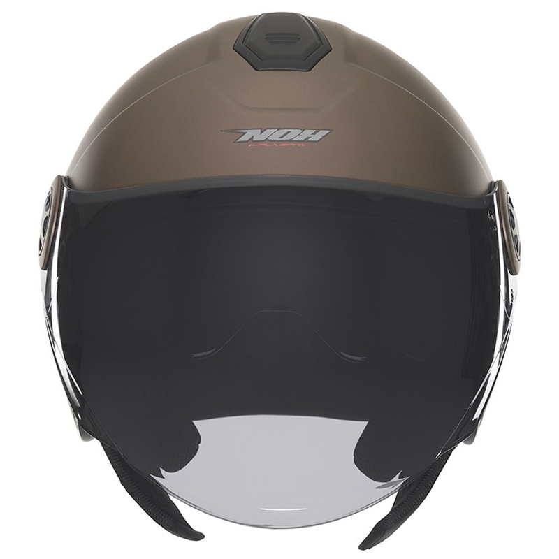 Open face motorcykelhjelm NOX N182 mat bronze
