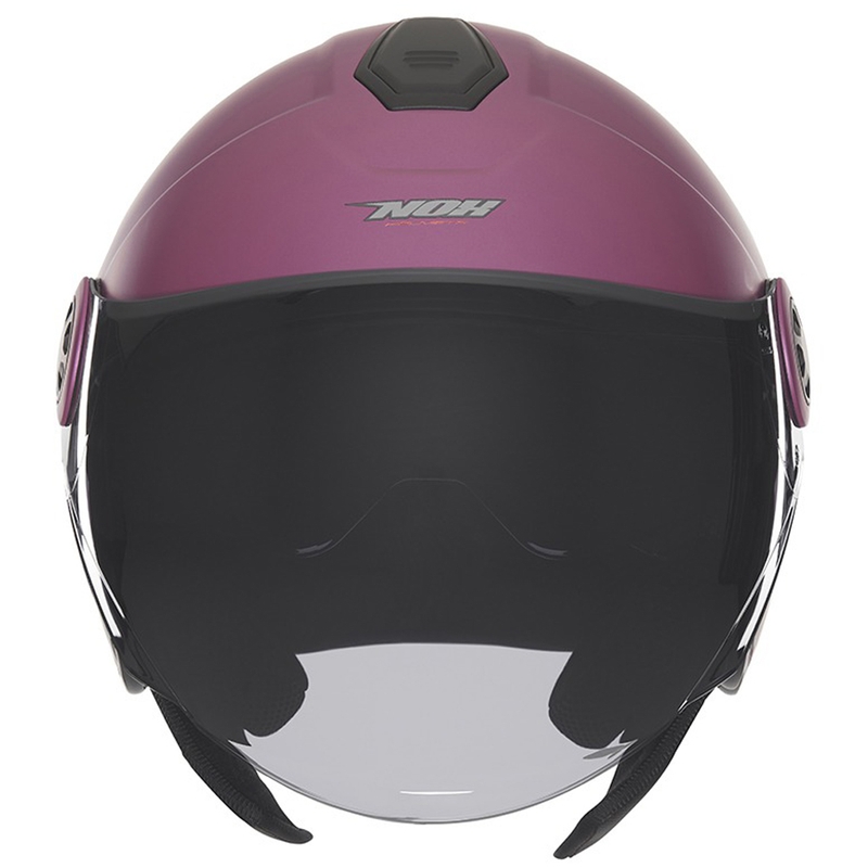 Open face motorcykelhjelm NOX N182 mat pink