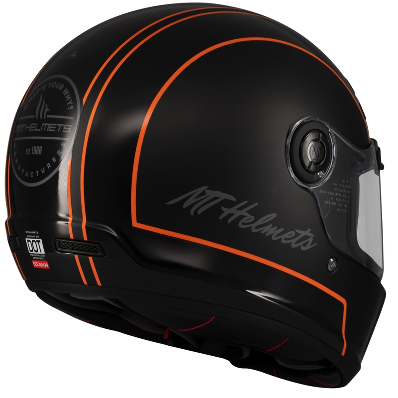 Full-face motorcykelhjelm MT Jarama SV Wild mat blank sort