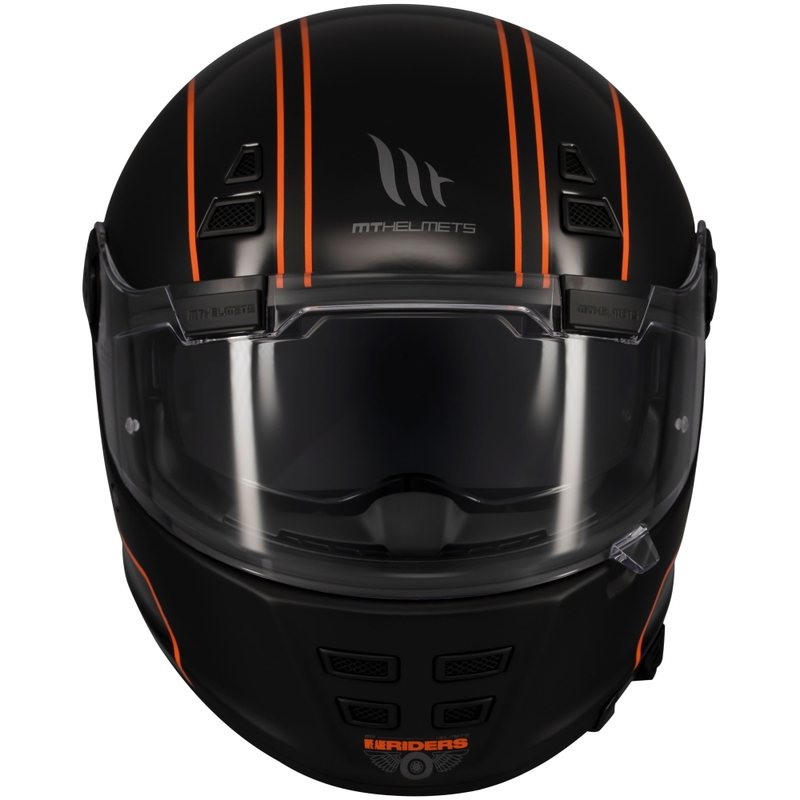 Full-face motorcykelhjelm MT Jarama SV Wild mat blank sort
