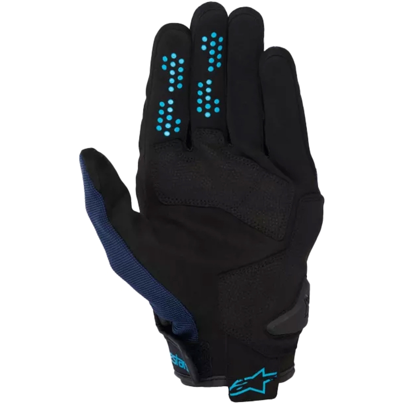 Alpinestars Chrome V2 motorcykelhandsker sort-blå-lyseblå