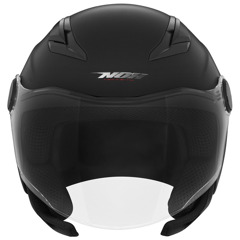 Børnemotorcykelhjelm NOX N710 mat sort