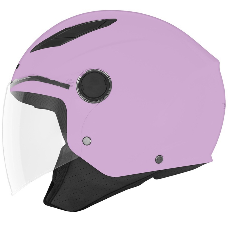 Børnemotorcykelhjelm med åbent ansigt NOX N710 pink