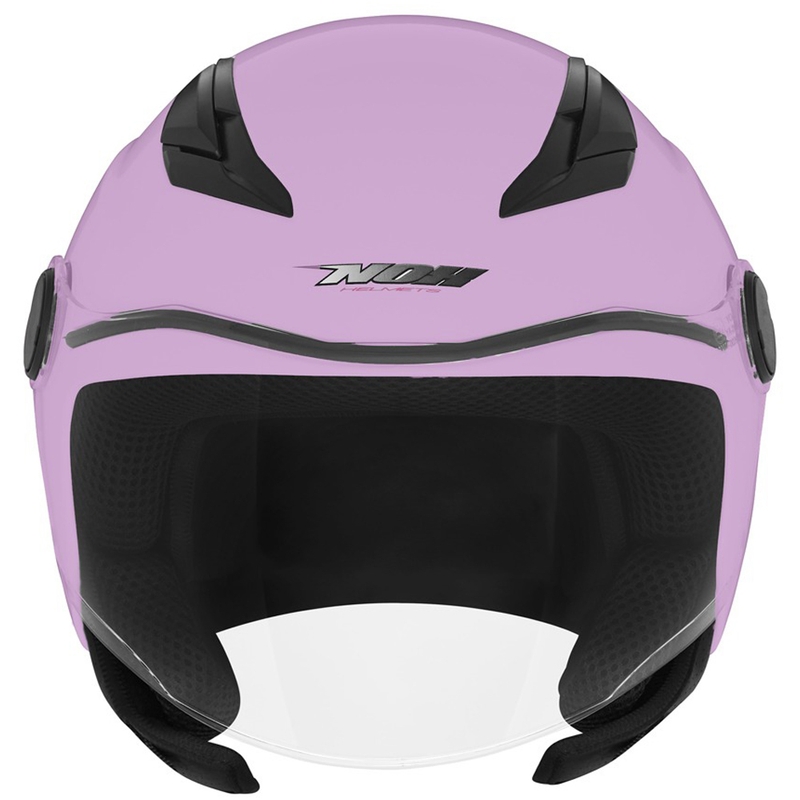 Børnemotorcykelhjelm med åbent ansigt NOX N710 pink