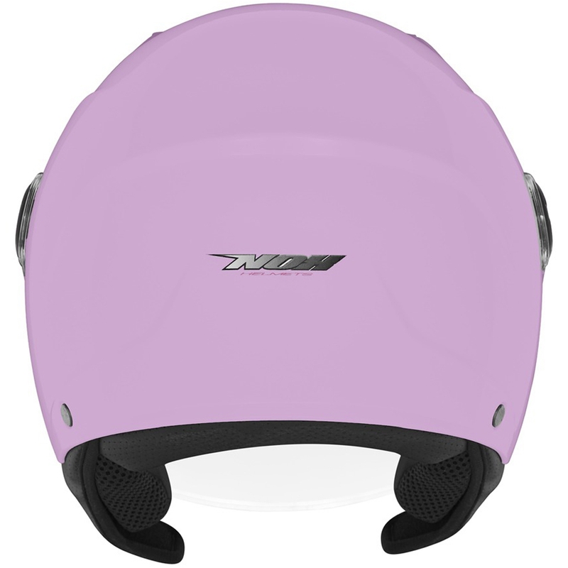 Børnemotorcykelhjelm med åbent ansigt NOX N710 pink
