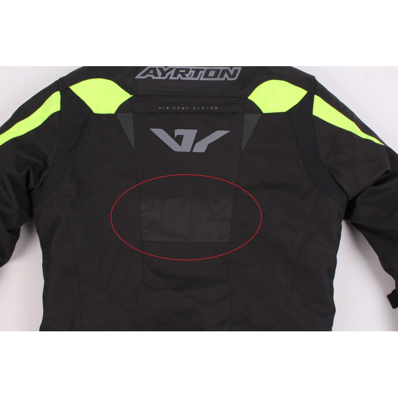 Bunda na motorku Ayrton Bullet černo-fluo žlutá výprodej