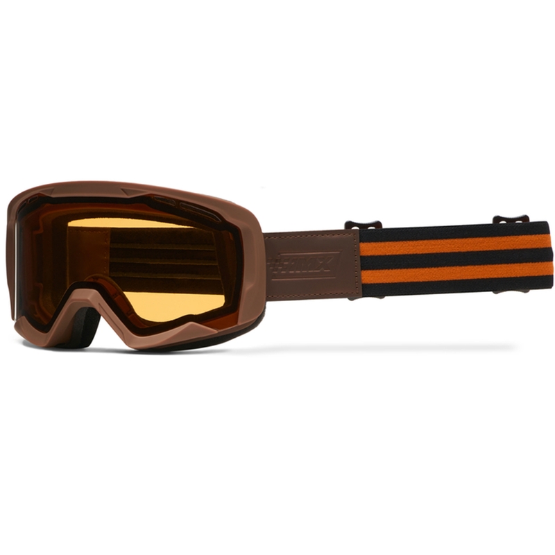 Motocrossbriller iMX Endurance Rust brun-orange med orange plexiglas
