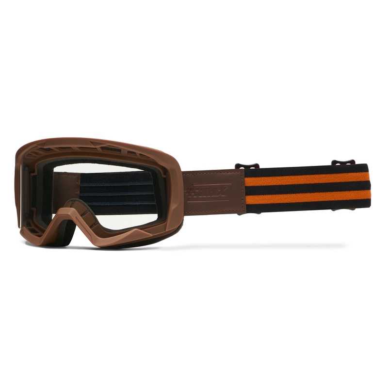 Motocrossbriller iMX Endurance Rust brun-orange med orange plexiglas
