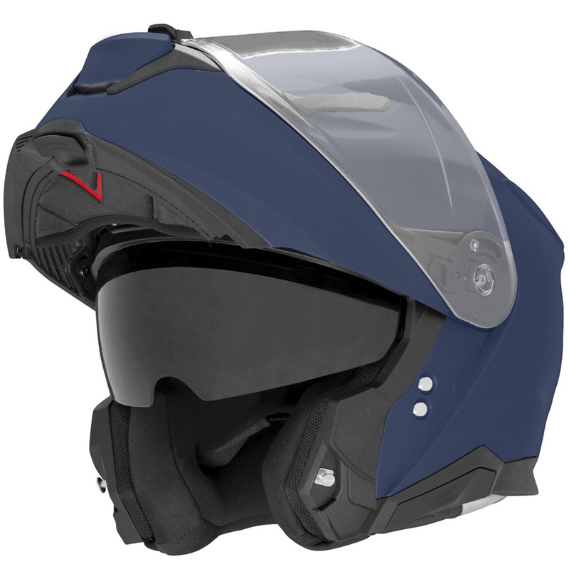 Flip-up motorcykelhjelm NOX N967 matblå