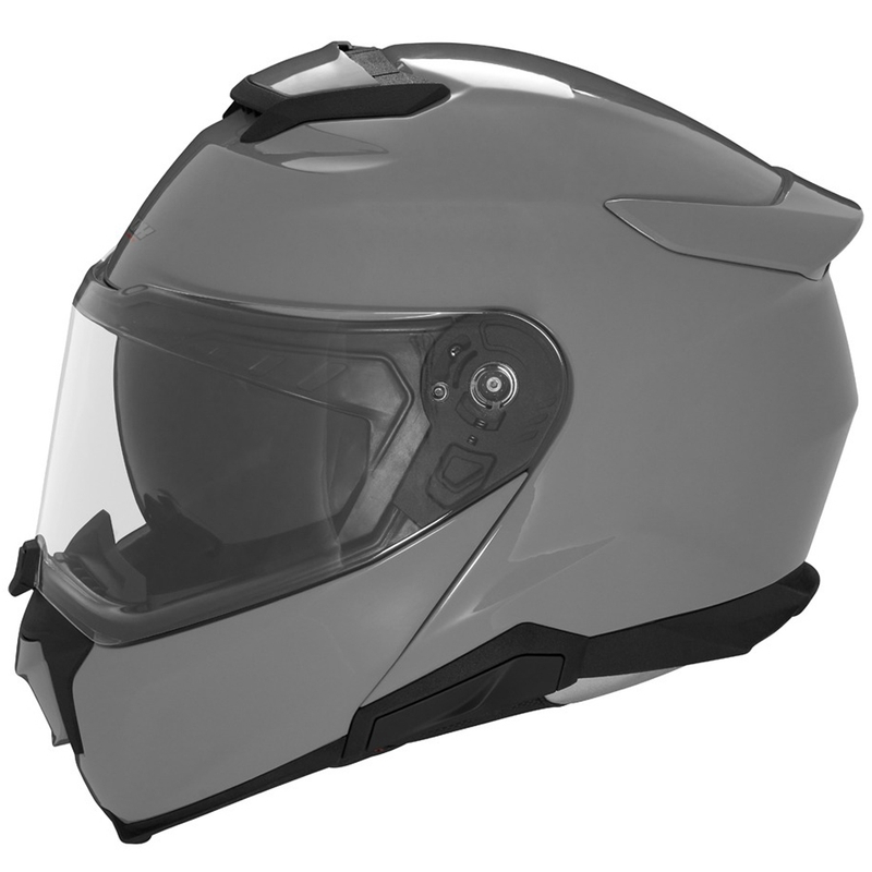 Flip-up motorcykelhjelm NOX N967 grå