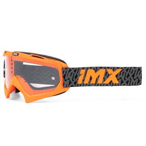 Motocross-briller iMX Mud orange-grå-orange med klart plexiglas