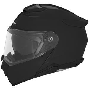 Flip-up motorcykelhjelm NOX N967 blank sort