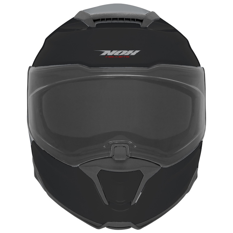 Flip-up motorcykelhjelm NOX N967 blank sort
