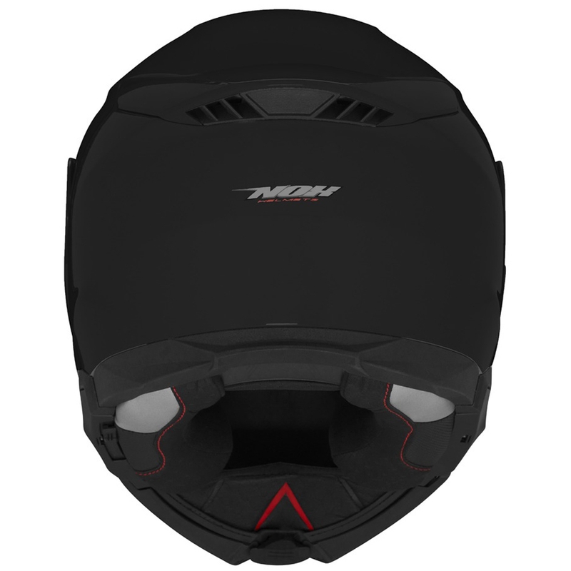 Flip-up motorcykelhjelm NOX N967 blank sort