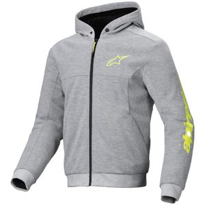 Alpinestars Chrome V2 Sport motorcykel sweatshirt grå-gul