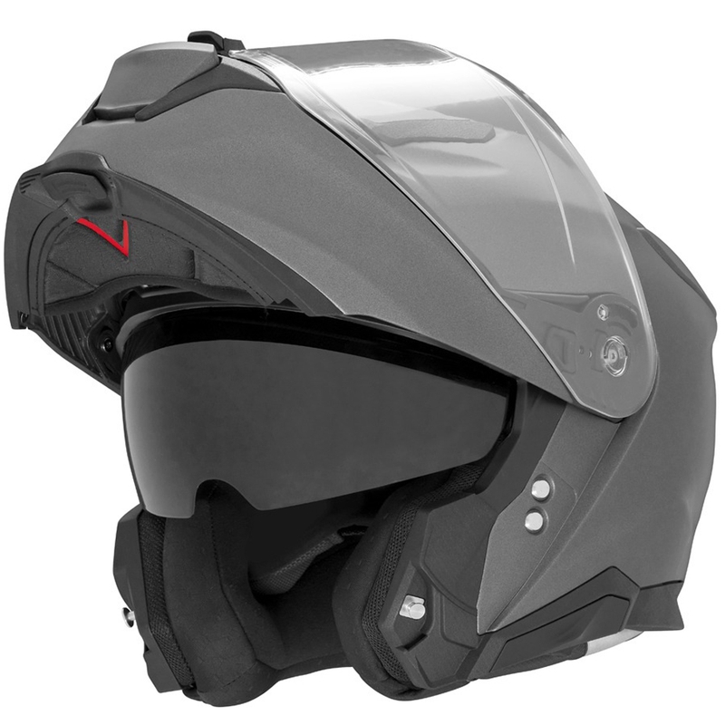 Flip-up motorcykelhjelm NOX N967 titanium