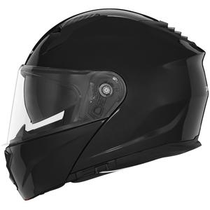 Flip-up motorcykelhjelm NOX N968 blank sort