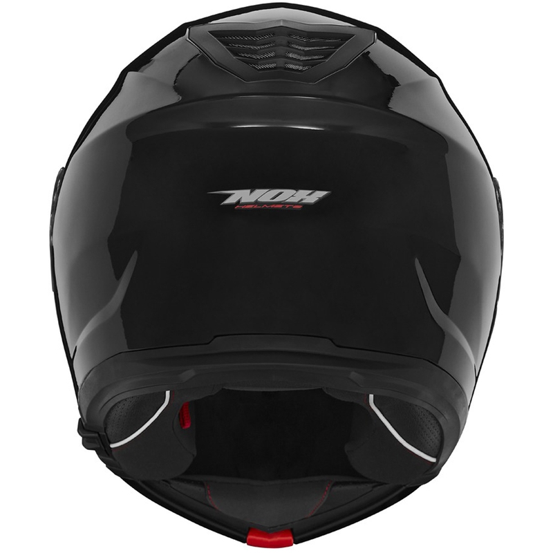 Flip-up motorcykelhjelm NOX N968 blank sort
