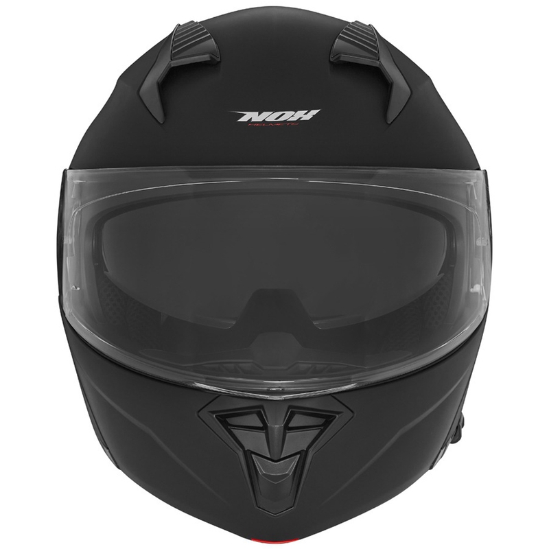 Flip-up motorcykelhjelm NOX N968 mat sort