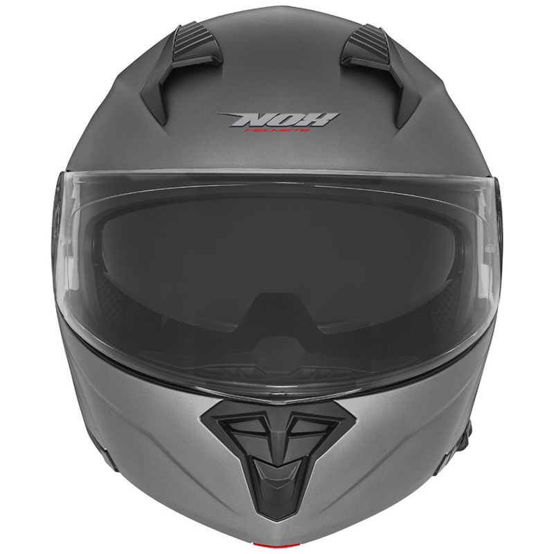 Flip-up motorcykelhjelm NOX N968 titanium
