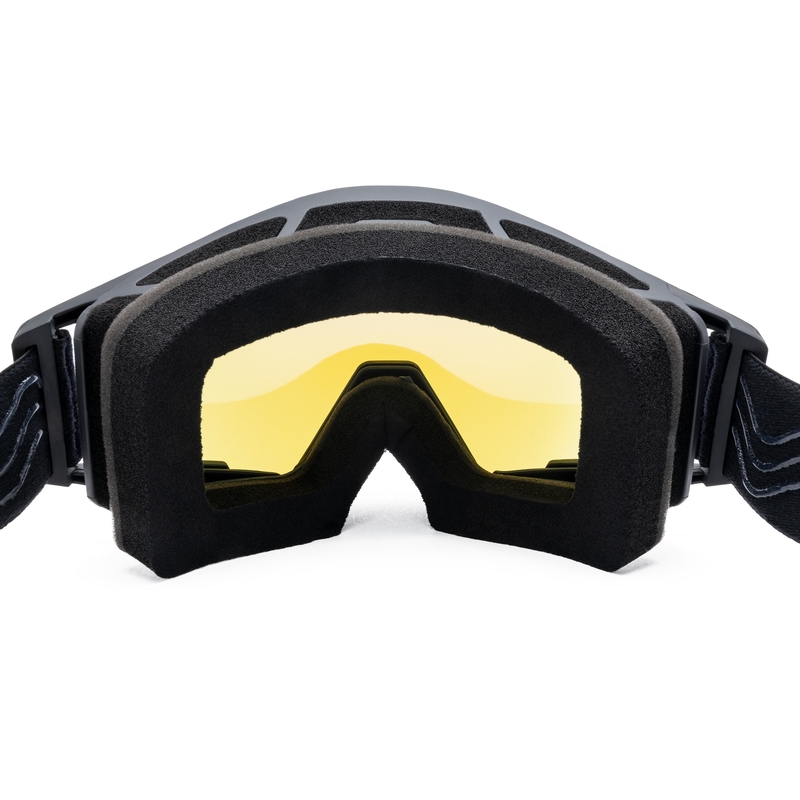 Motocrossbriller iMX Sand sort-blå med blåt iridium plexiglas