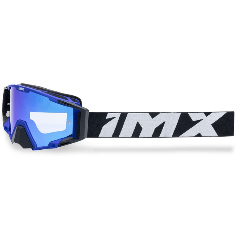 Motocrossbriller iMX Sand sort-blå med iridium plexiglas