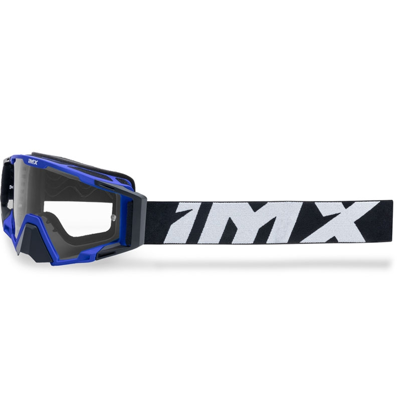 Motocrossbriller iMX Sand sort-blå med iridium plexiglas