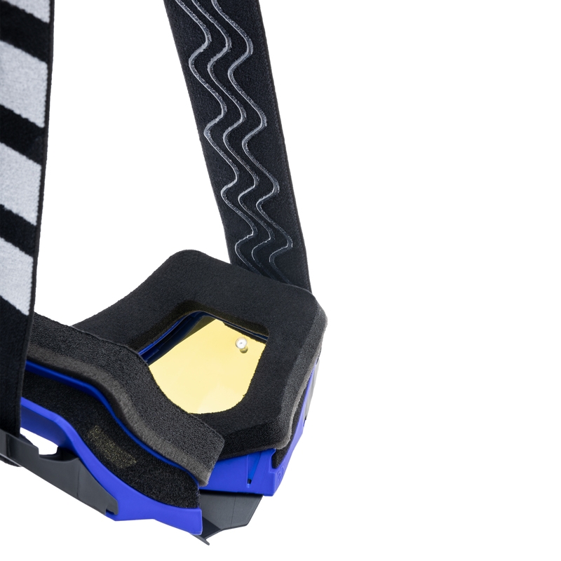 Motocrossbriller iMX Sand sort-blå med iridium plexiglas
