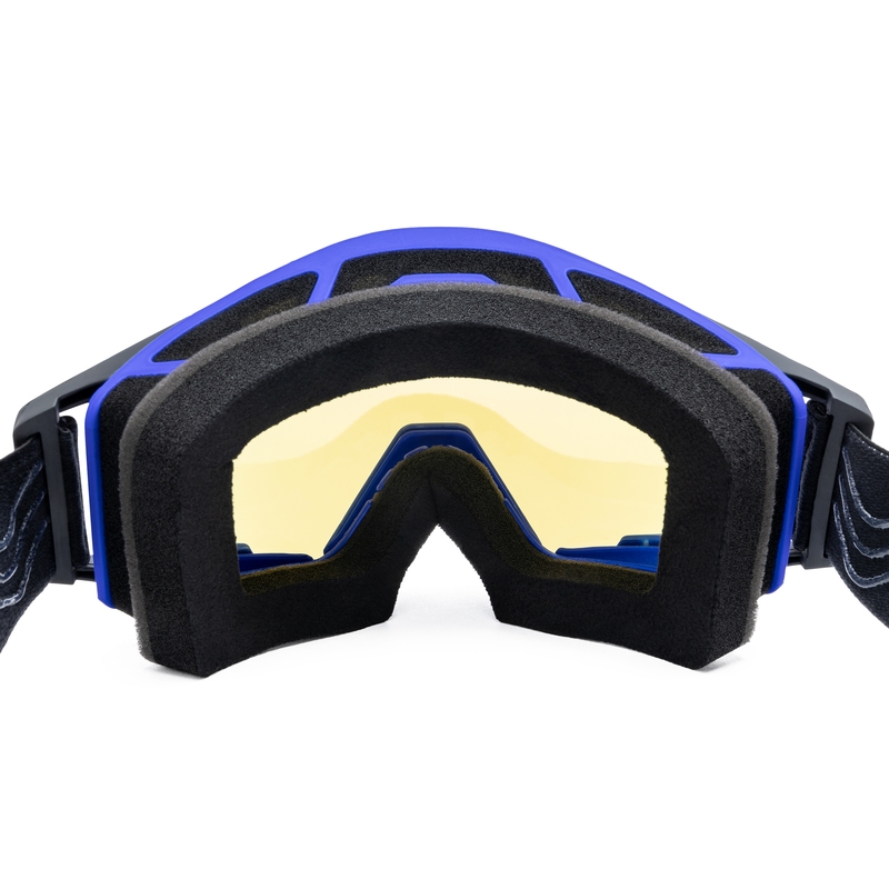 Motocrossbriller iMX Sand sort-blå med iridium plexiglas