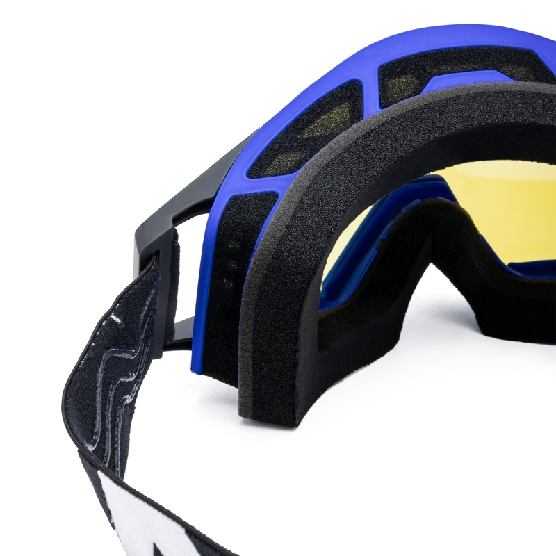 Motocrossbriller iMX Sand sort-blå med iridium plexiglas