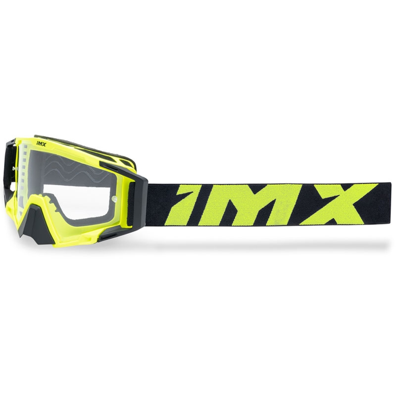 Motocrossbriller iMX Sand gul-sort med iridium plexiglas