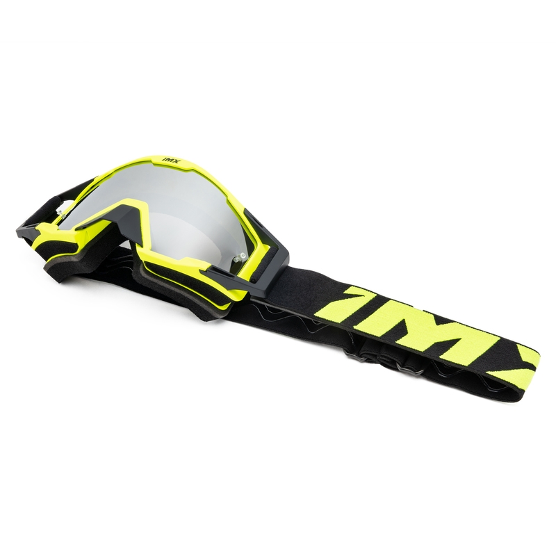 Motocrossbriller iMX Sand gul-sort med iridium plexiglas