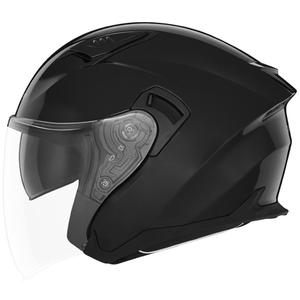 NOX N130 open face motorcykelhjelm sort