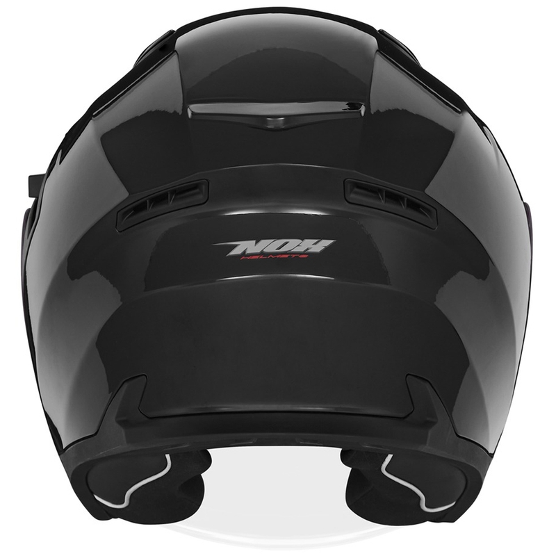 NOX N130 open face motorcykelhjelm sort