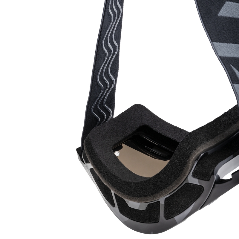 Motocrossbriller iMX Sand grå-sort med iridium plexiglas
