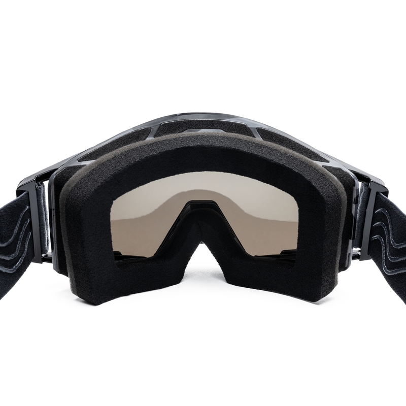 Motocrossbriller iMX Sand grå-sort med iridium plexiglas