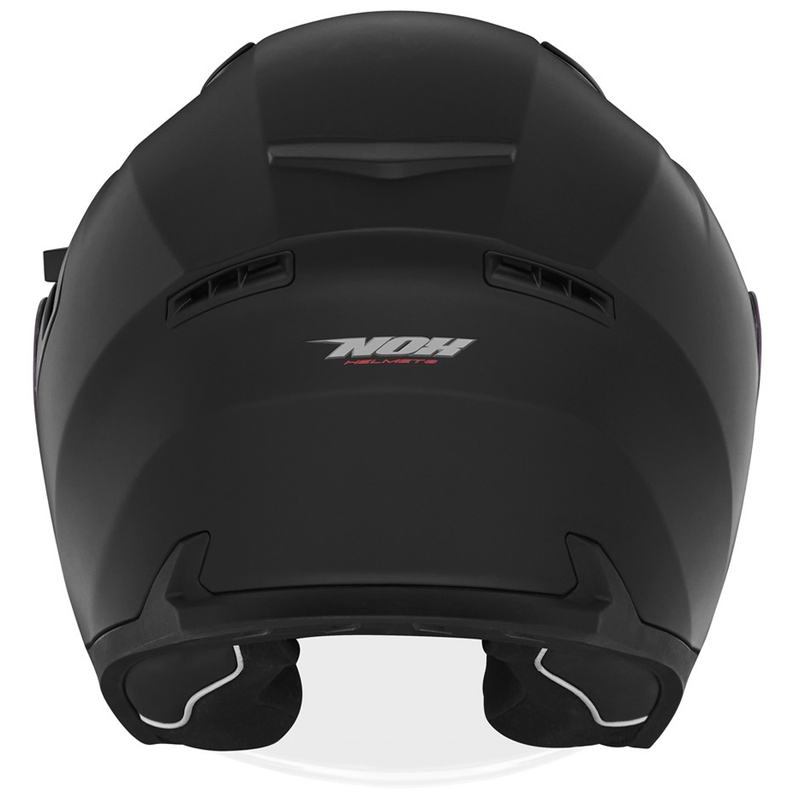 Open face motorcykelhjelm NOX N130 mat sort