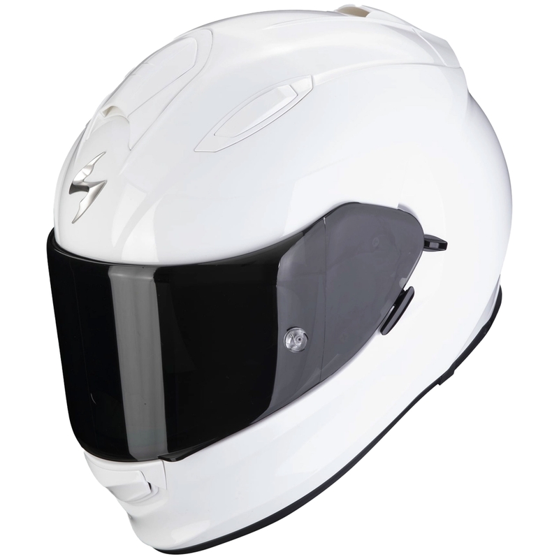 Scorpion Exo-491 Solid hel ansigts motorcykelhjelm hvid