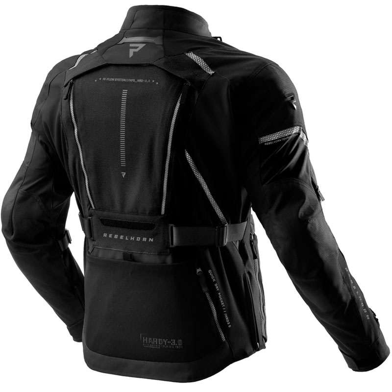 Rebelhorn Hardy 3.0 motorcykeljakke sort
