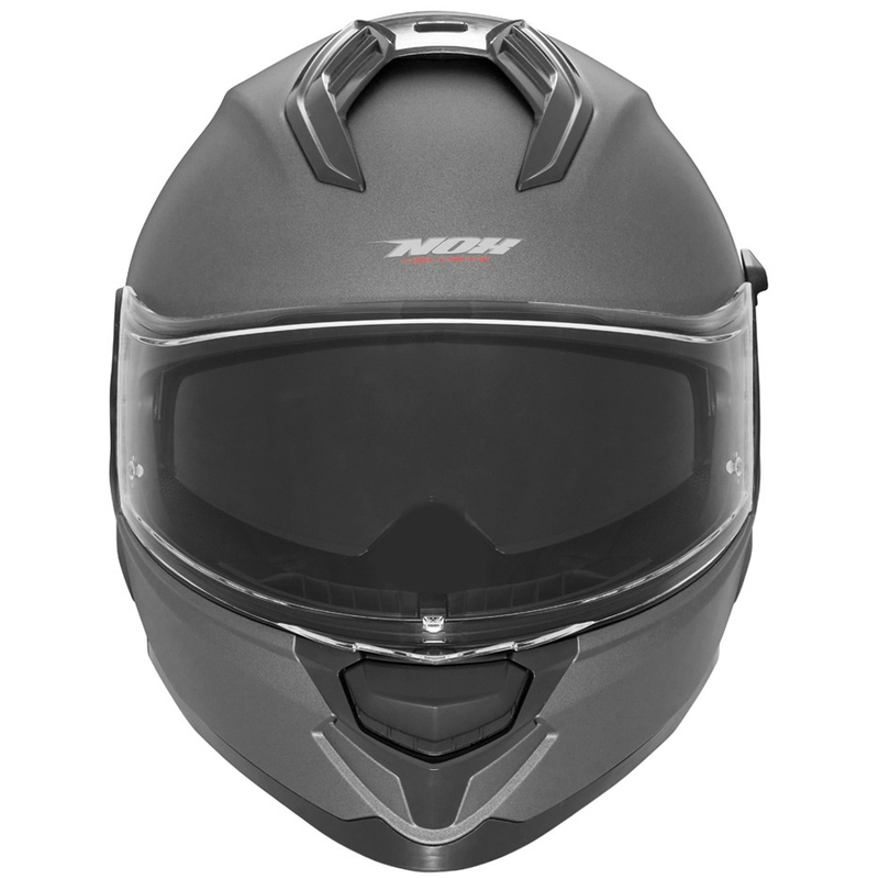 NOX N304S helfacade motorcykelhjelm, mat titanium