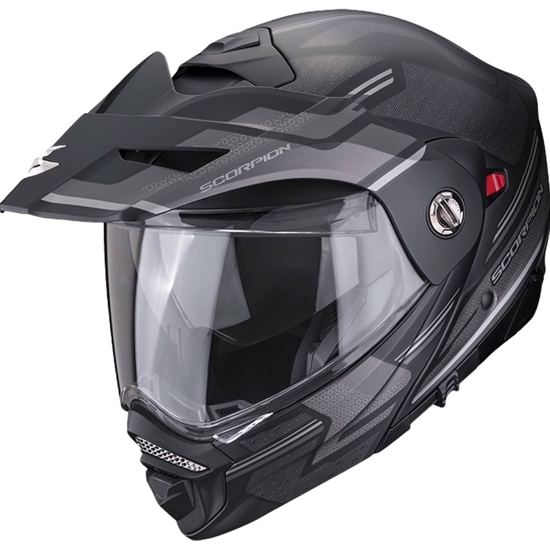 Motorcykelhjelm SCORPION ADX-2 CARRERA mat sort-sølv