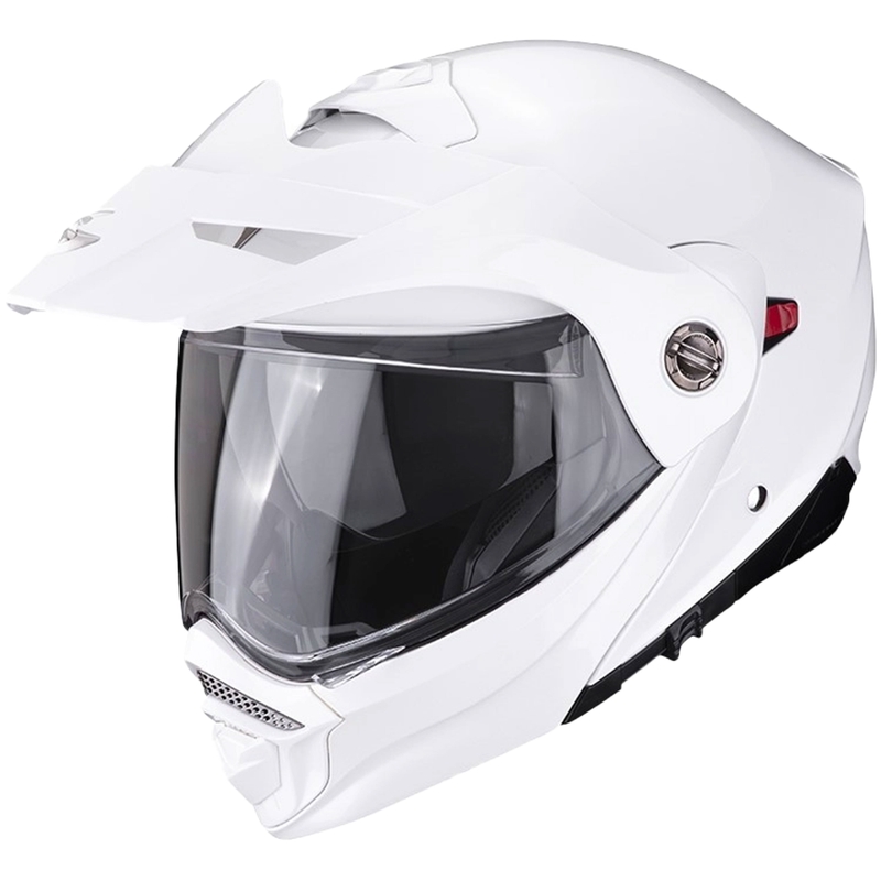 Motorcykelhjelm SCORPION ADX-2 Solid perlehvid