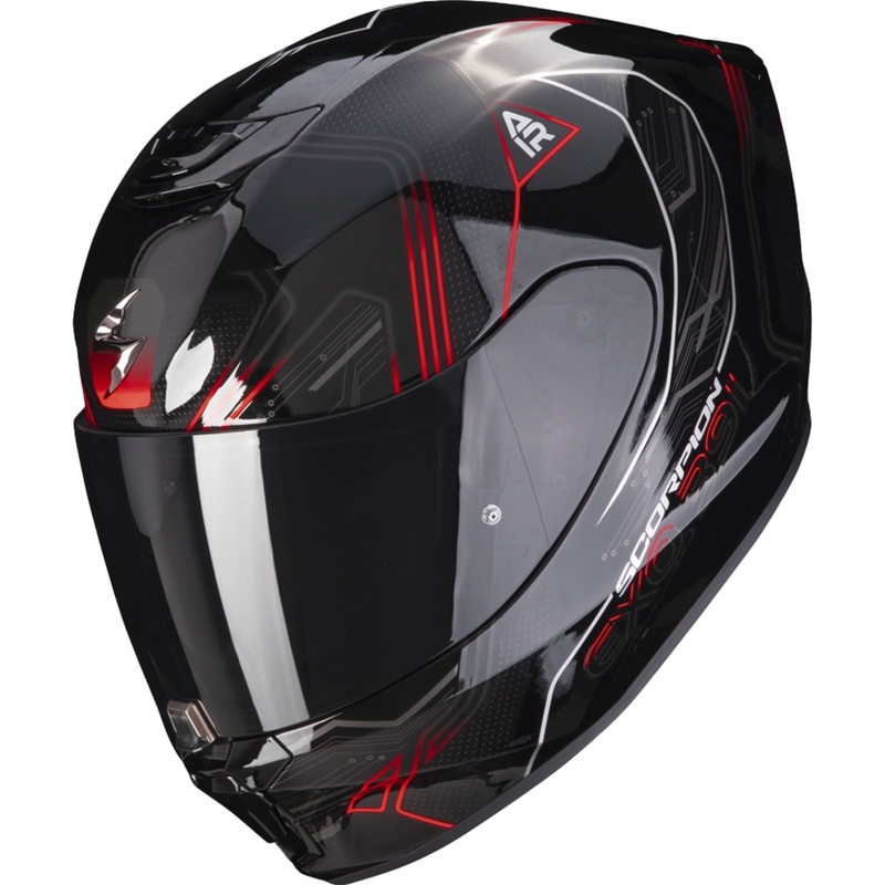 Integral motorcykelhjelm Scorpion EXO-391 Spada sort-neon rød