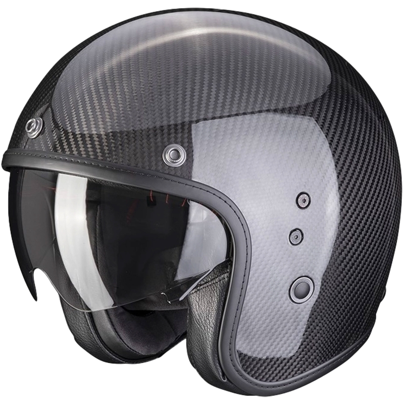 Åben hjelm Scorpion Belfast Evo Carbon Black