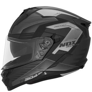 Full-face motorcykelhjelm NOX N304S CARVER mat sort titanium